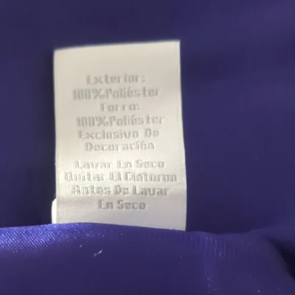 Pearl  Georgina Chapman Royal V-Neck Pleadd Purple Midi Dress Size 6 - Picture 16 of 16